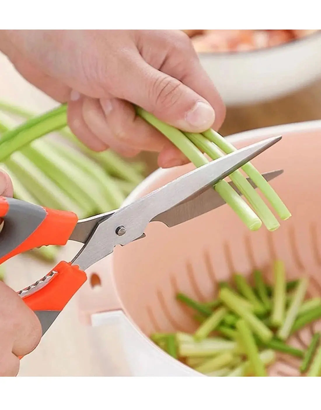 Multipurpose Stainless Steel Kitchen Shear Scissor for Cutting Food & Herbs