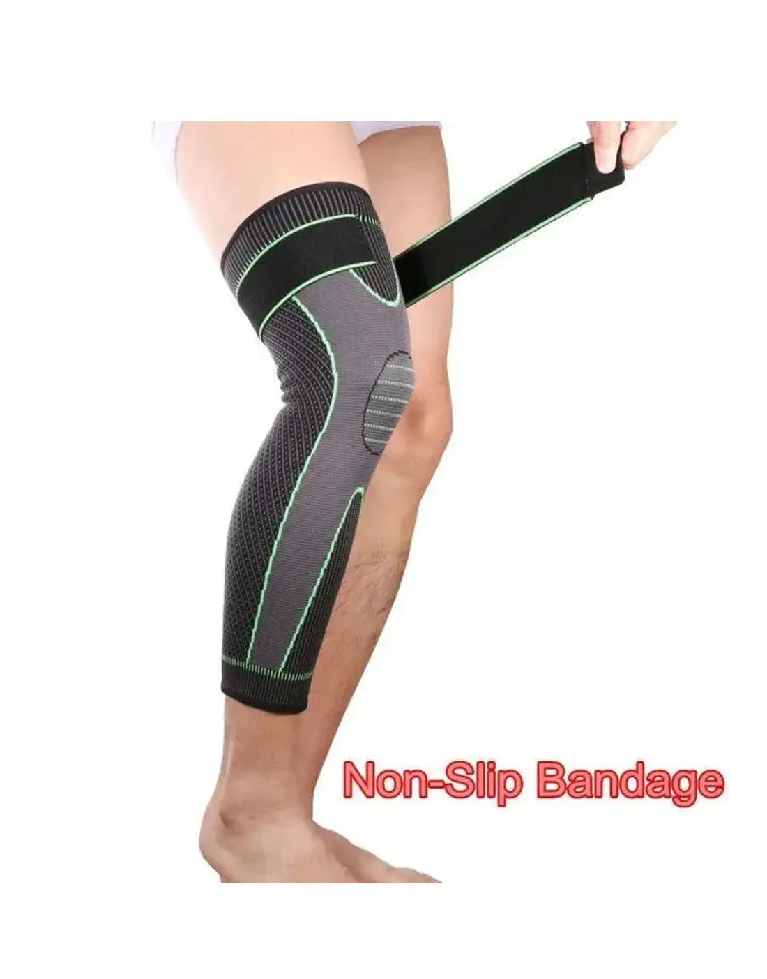 1 Piece Adjustable Knee Supporter & Strap Pressurizer Brace