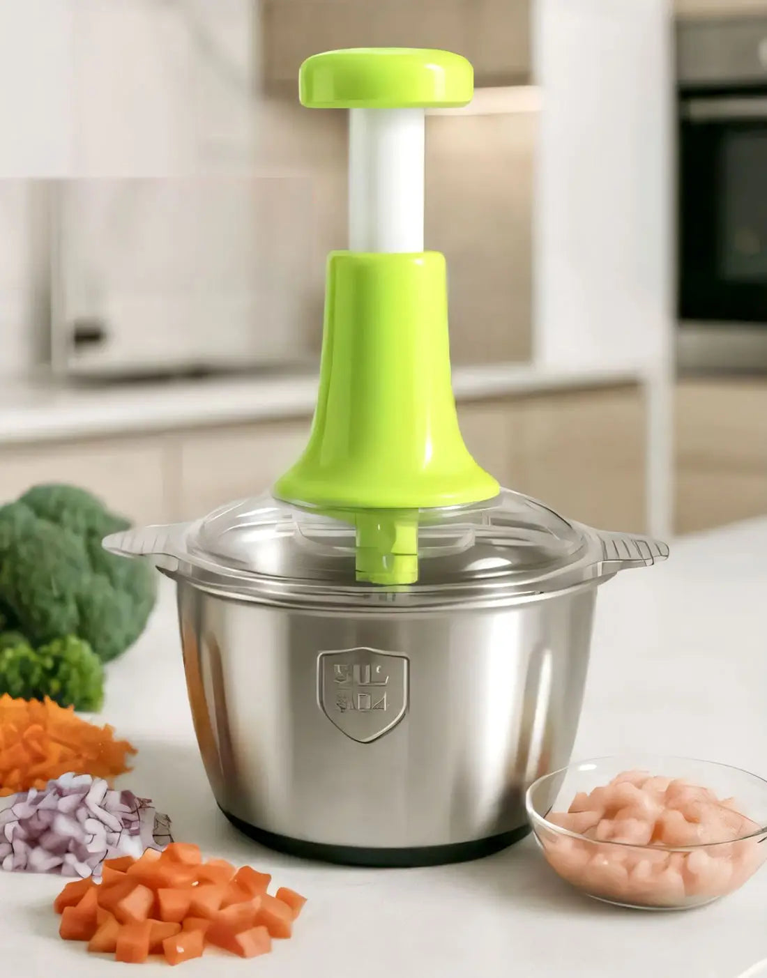 2.0 Litre Premium Quality Meat & Vegetable Push Chopper
