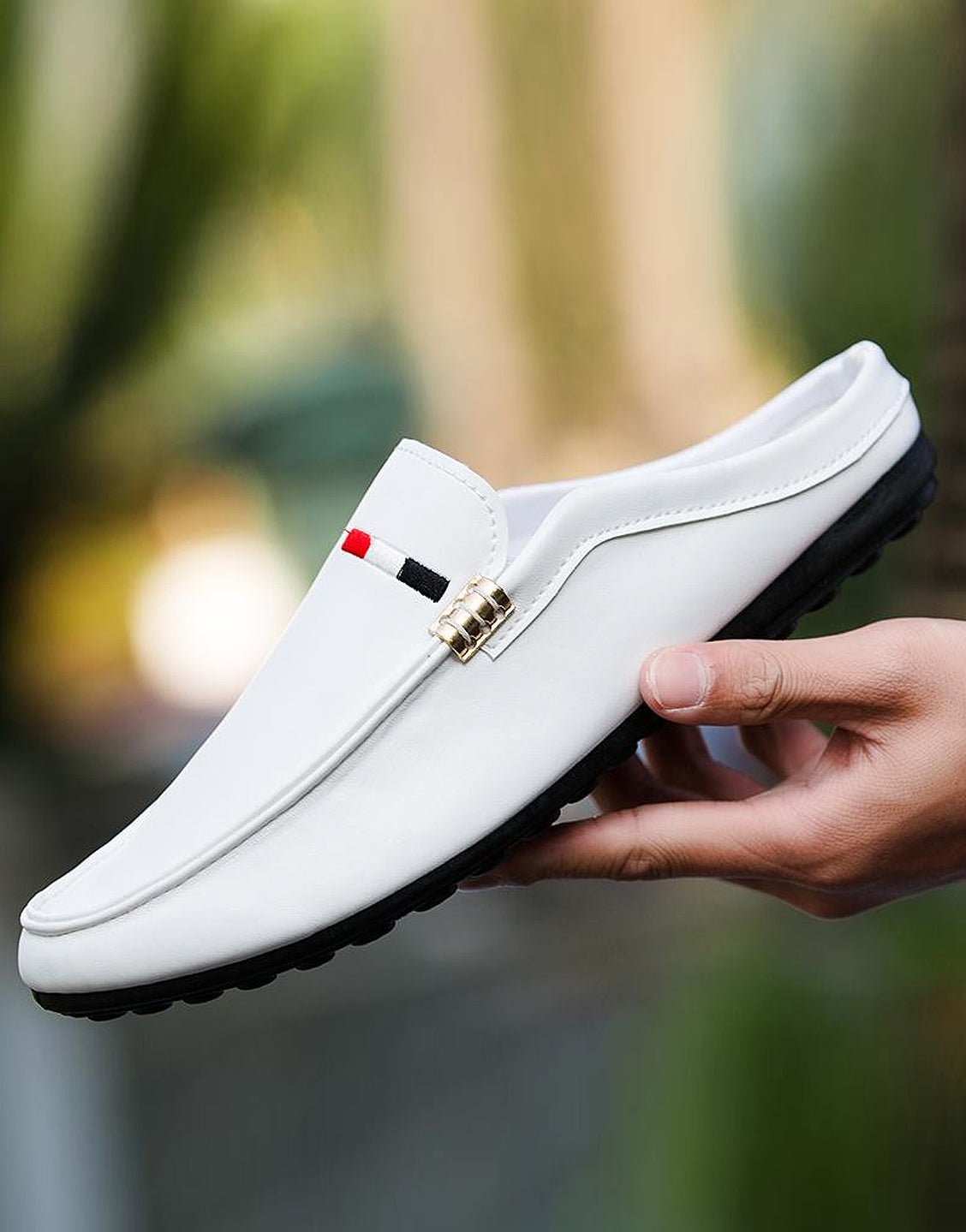 Stylish Slip-on Loafers For Men's White