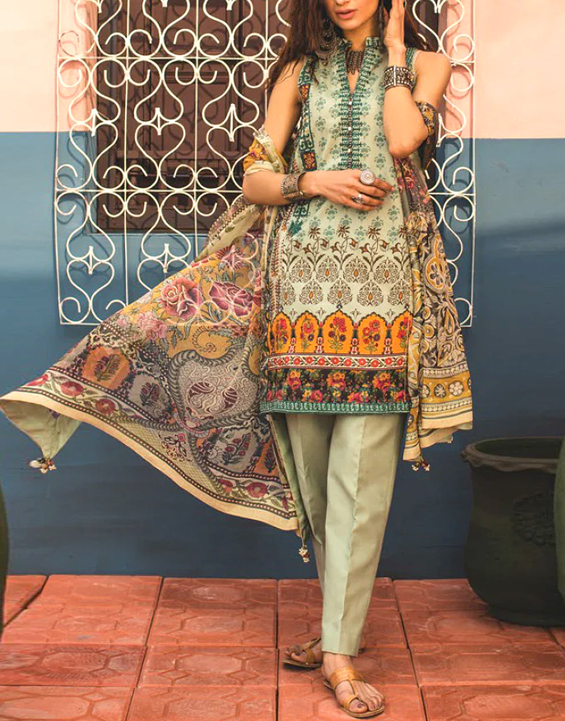 Abrish Classic Lawn Suit 201-B
