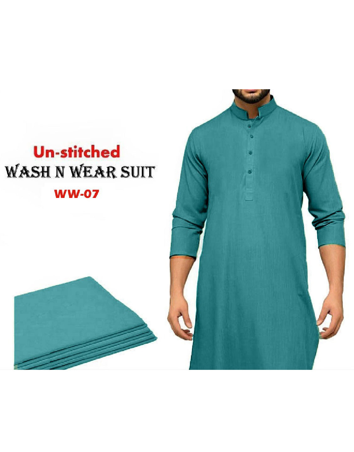 Unstitched Wash N Wear Men's Shalwar Kameez