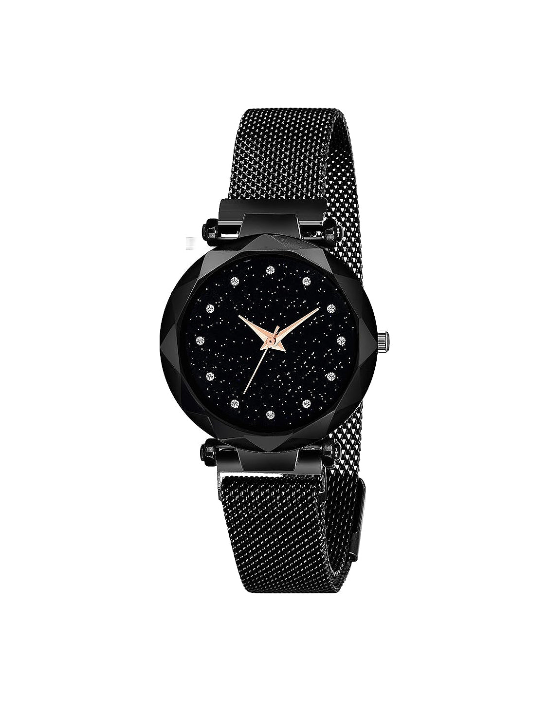 Magnetic Strap Ladies Watch - Black