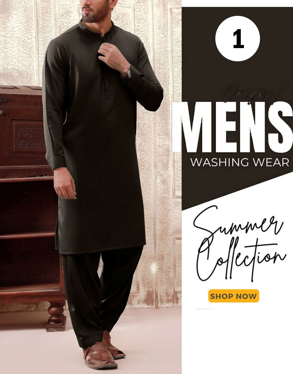 Pack of 3 Unstitched Men's Wash n Wear Suits of Your Color Choice