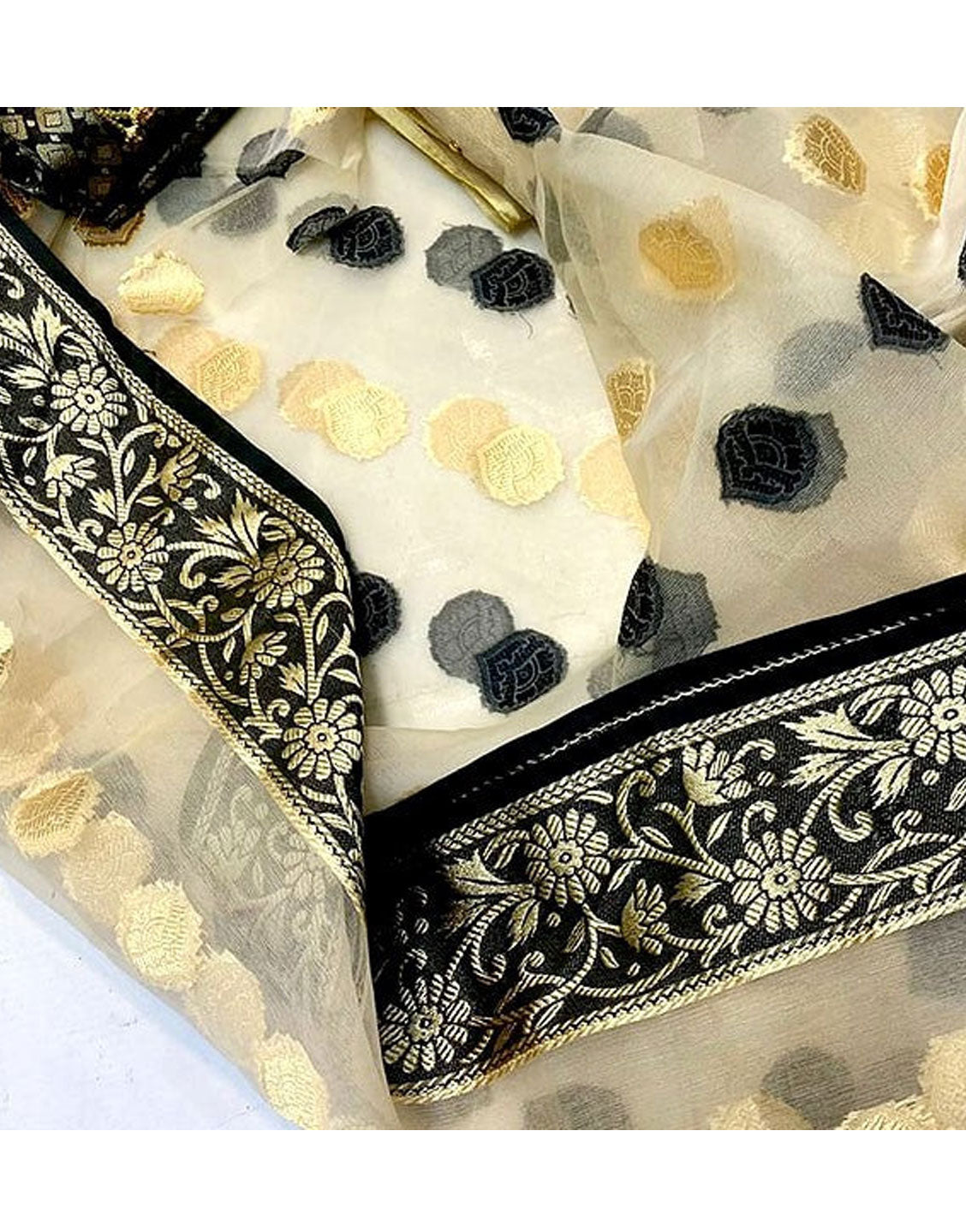 Banarsi Style Masoori Dress with Organza Jacquard Dupatta