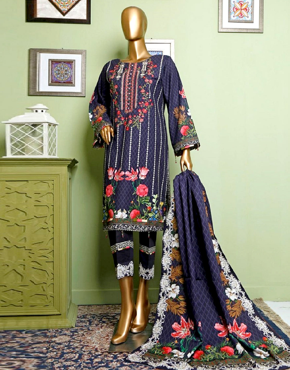 Digital Print Premium Lawn Suit 2022 with Digital Lawn Dupatta