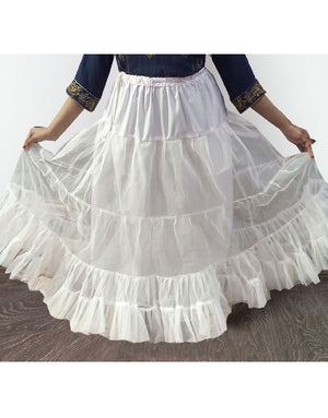 4 Layers Stitched Can Can Net Skirt with Inner