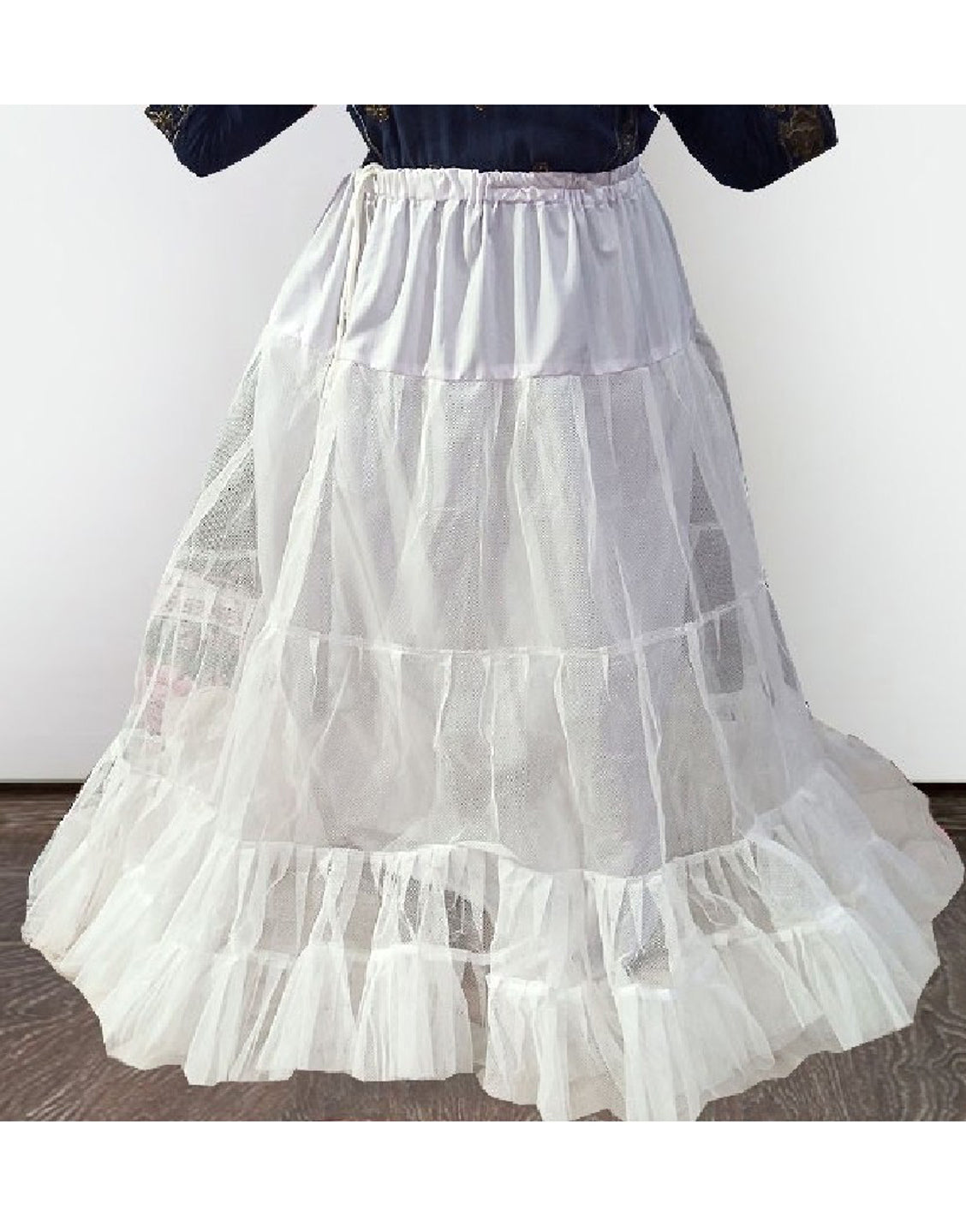 4 Layers Stitched Can Can Net Skirt with Inner