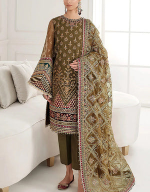 Heavy Embroidered Chiffon Wedding Dress 