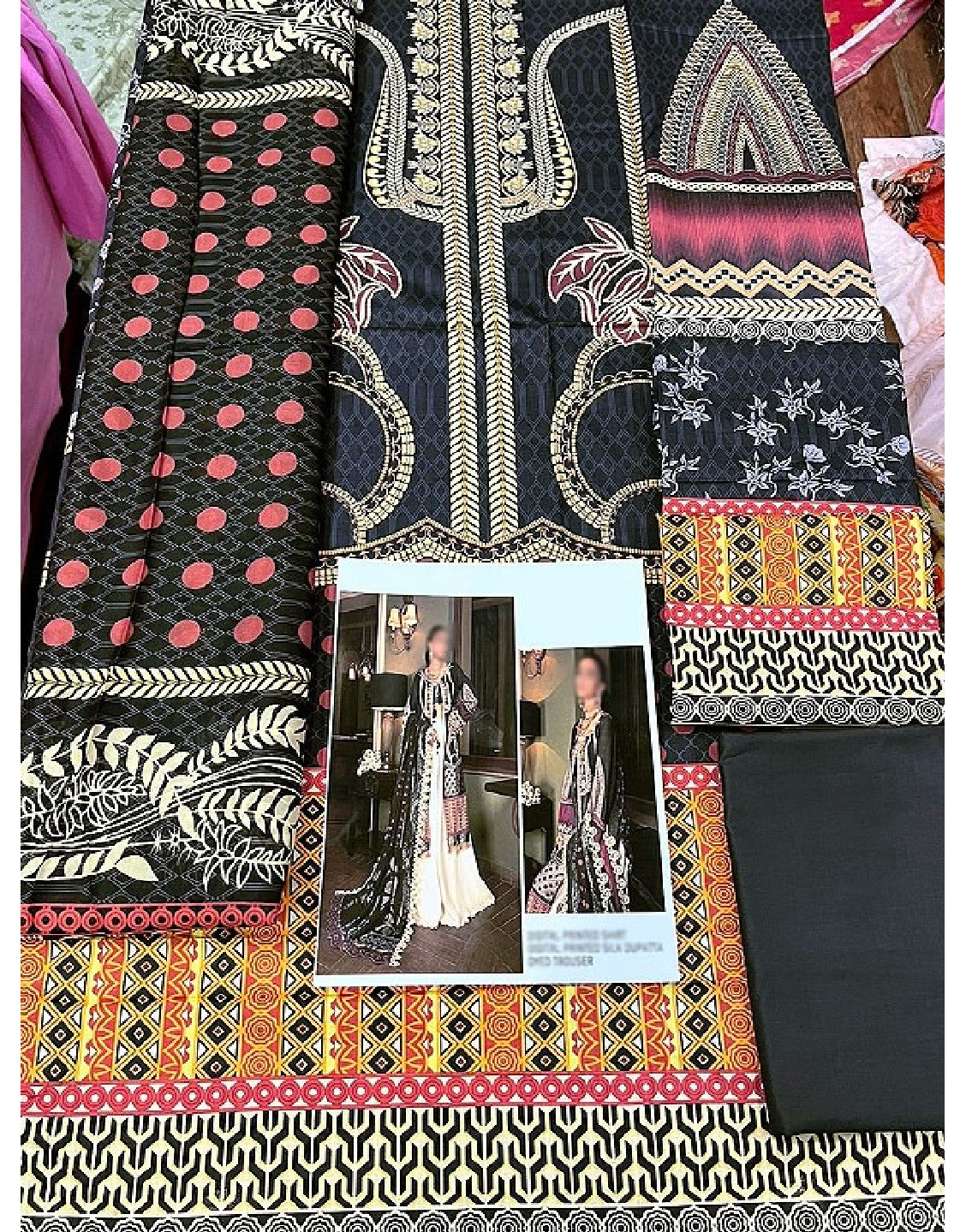 Digital Print Lawn Dress with Digital Print Silk Dupatta
