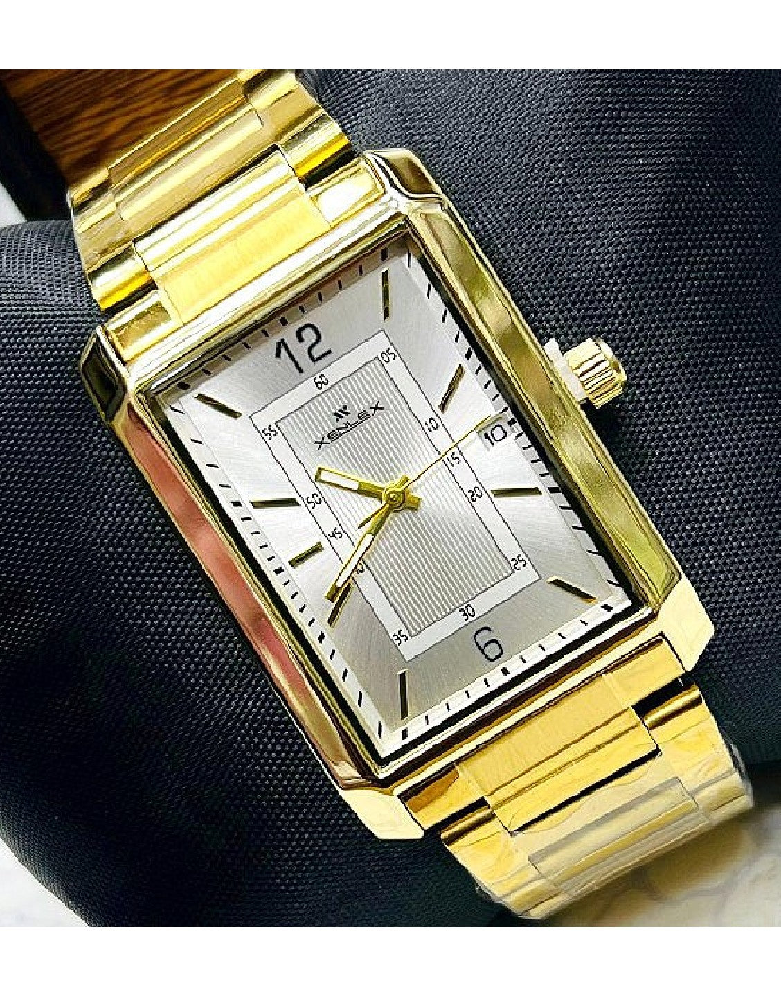 Xenlex Men's Golden Chain Watch