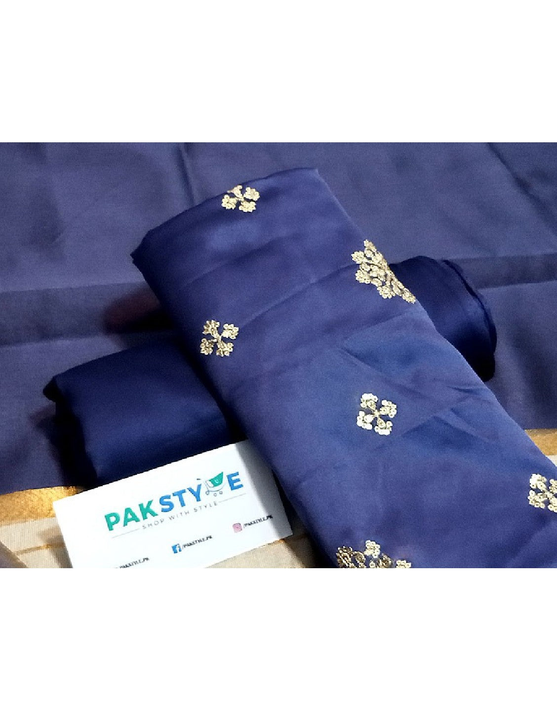 Banarsi Style Embroidered Shamoz Silk Dress with Silk Jhalar Dupatta