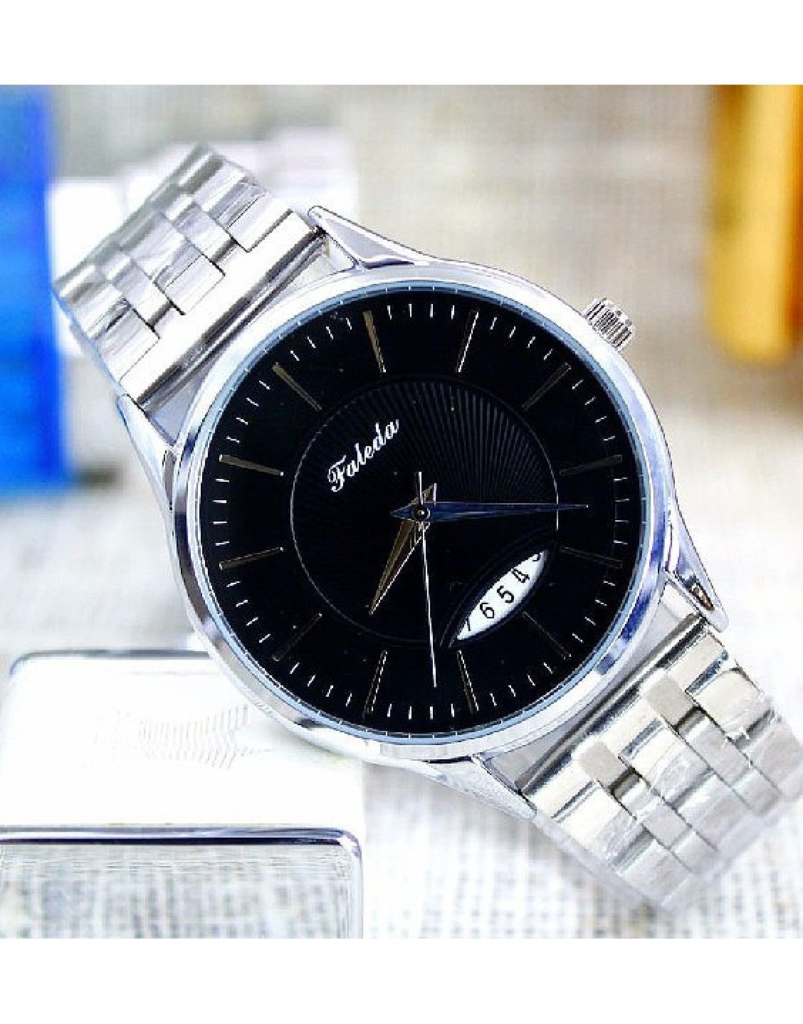 Original Faleda Men's Water Resistant Dress Watch