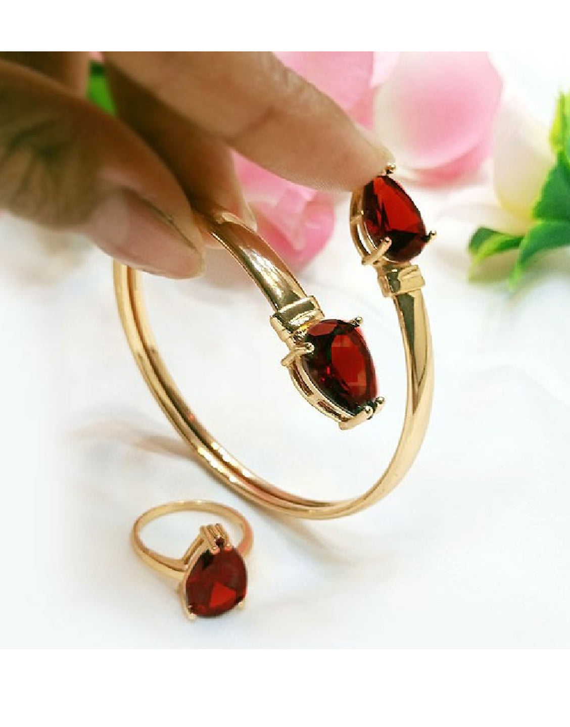Adjustable Kara Bracelet & Ring Set - Out of Stock