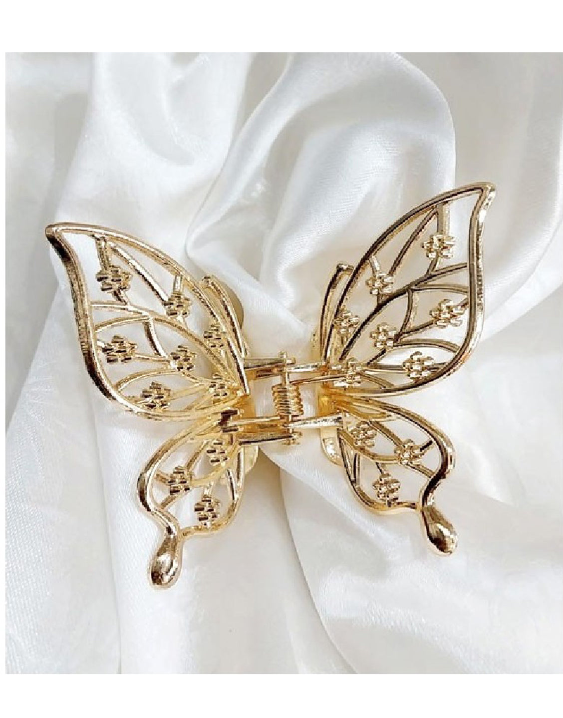 Elegant Butterfly Shaped Hair Clip - Golden