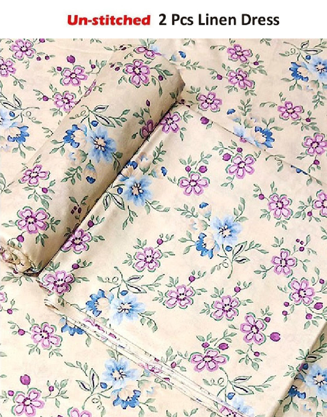 Digital All-Over Print 2-Piece Linen Dress
