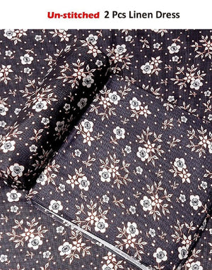 Digital All-Over Print 2-Piece Linen Dress