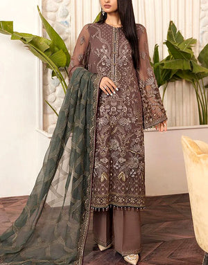 Luxury Handwork Embroidered Organza Wedding Dress 
