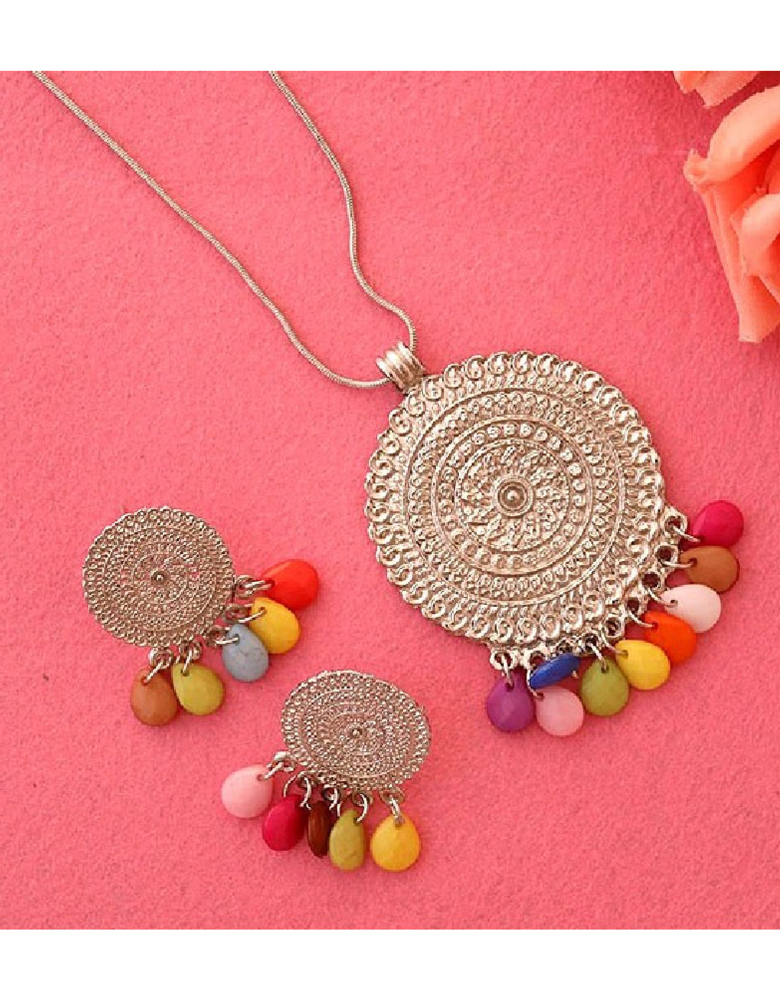 Antique Finish Fashion Jewellery Set