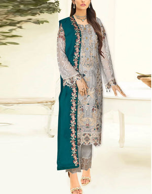 Luxury Handwork & Embroidered Organza Party Dress  (Same As Original)