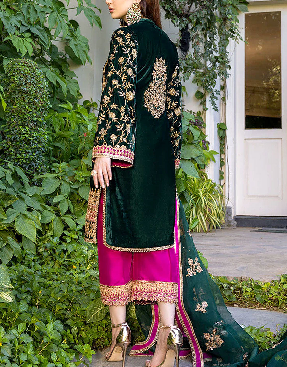 velvet embroidered dress price in pakistan Shop Unstitched Velvet Dresses Online in Pakistan Emarlad Wear