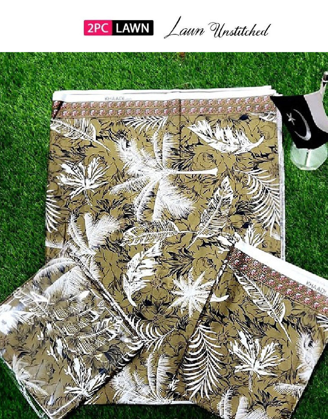 Digital Floral Print 2-Piece Lawn Suit 