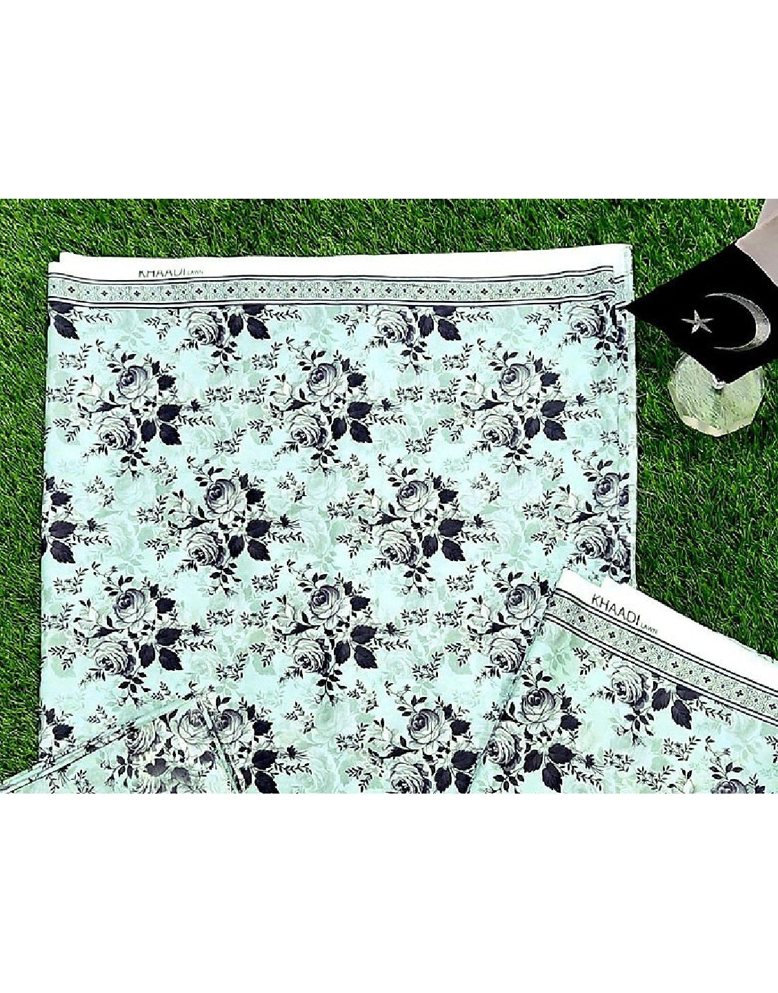 Digital Floral Print 2-Piece Lawn Dress - Out of Stock