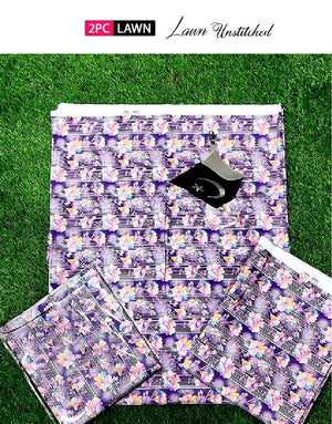 Digital Floral Print 2-Piece Lawn Suit 