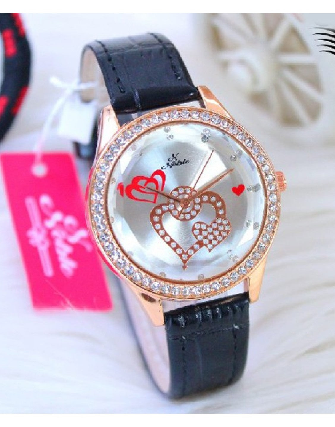 Noble Heart Dial Fashion Watch for Girls