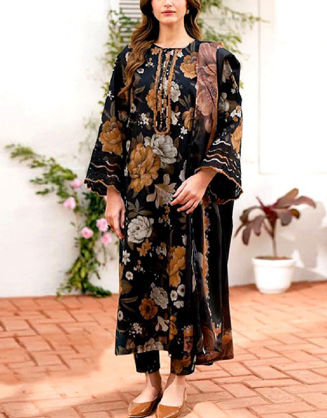 Digital All-Over Print Lawn Suit 2024 with Lawn Dupatta