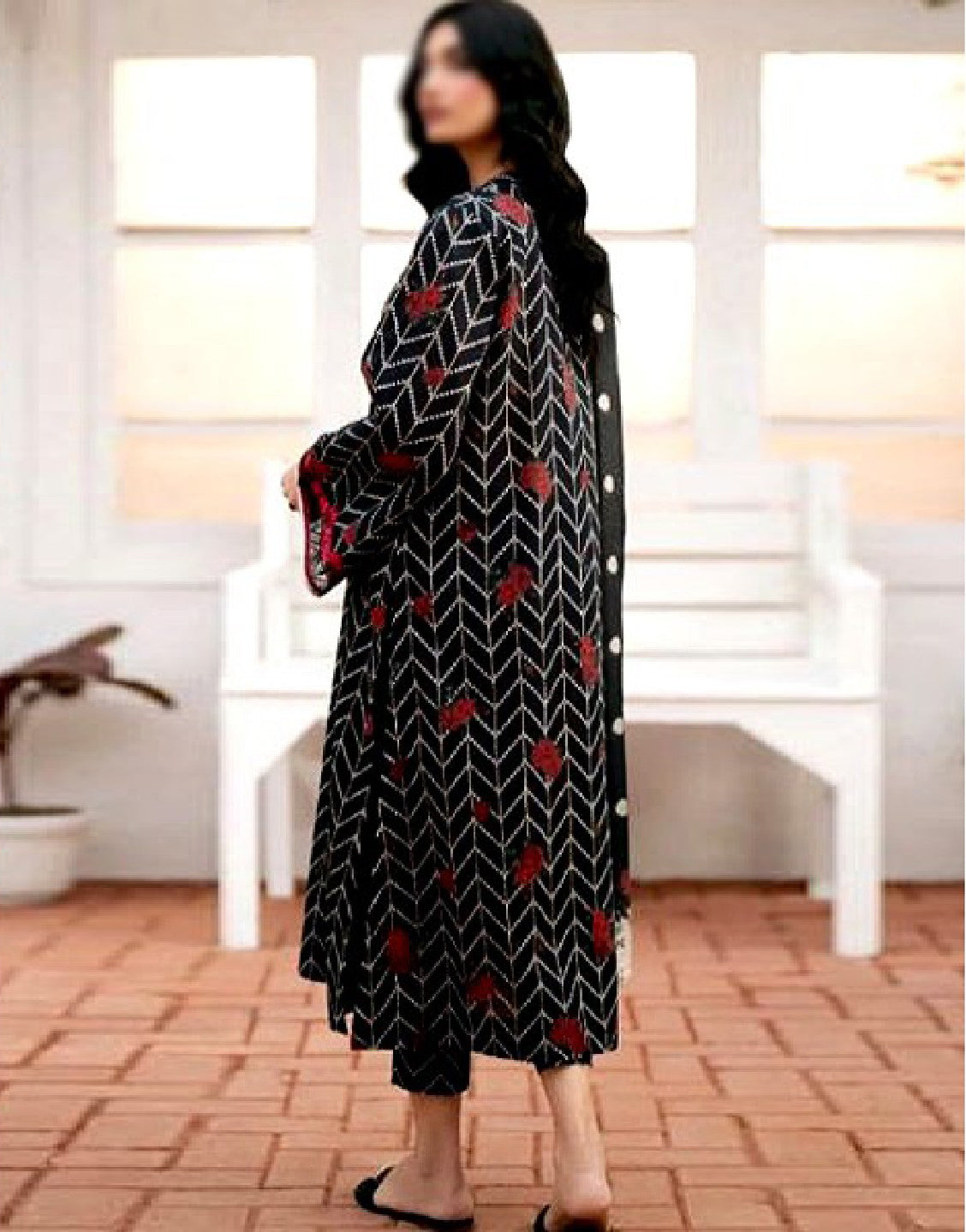 Digital All-Over Print Lawn Suit with Lawn Dupatta