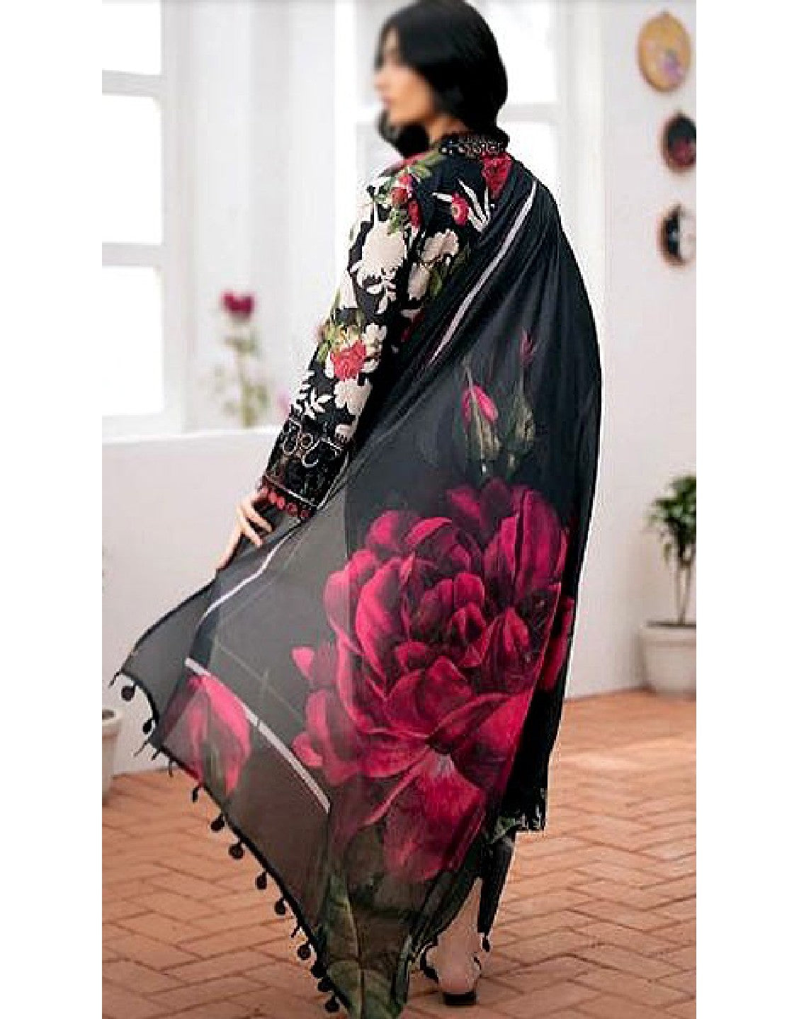 Digital All-Over Print Lawn Suit with Lawn Dupatta