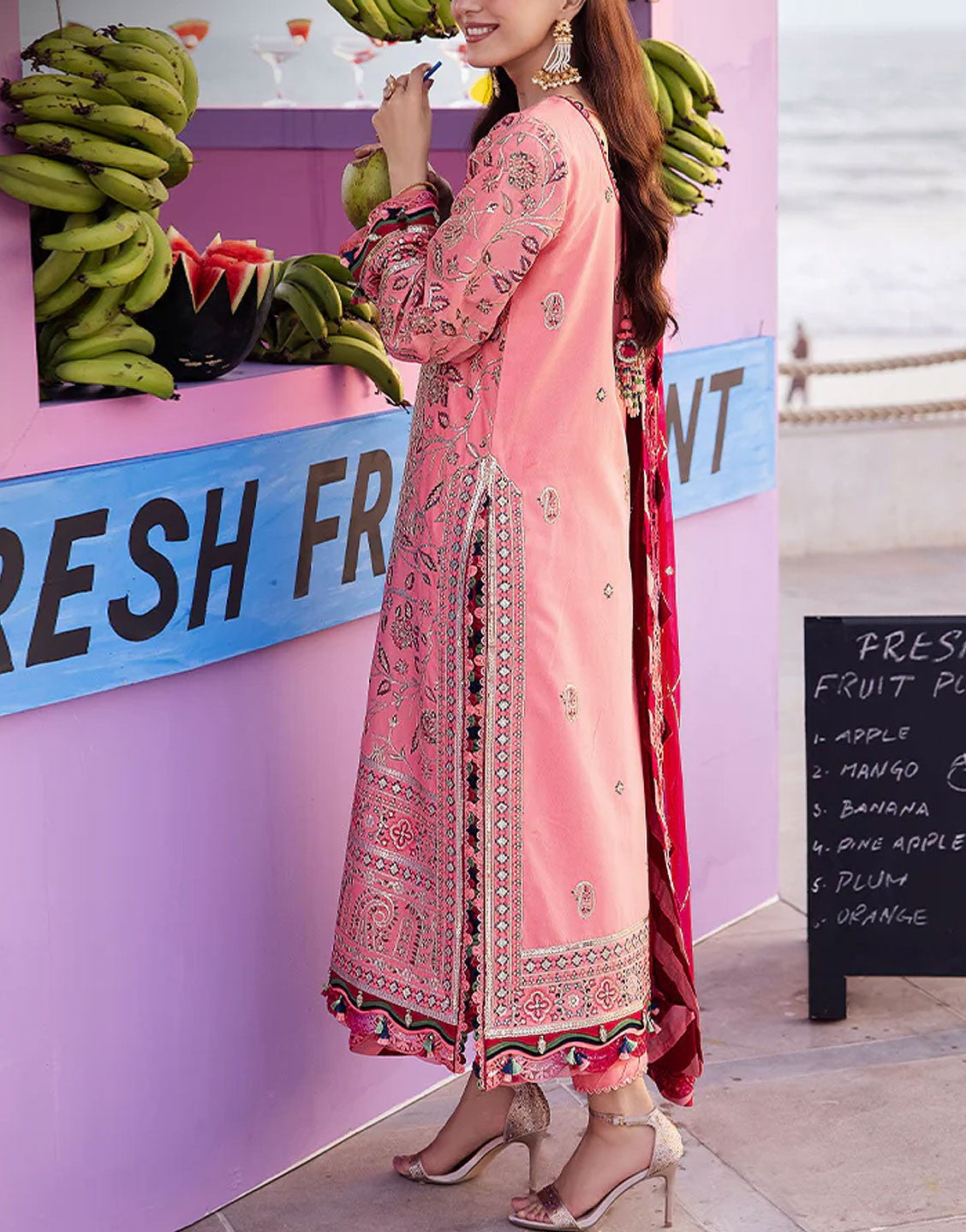 Asim Jofa 3 Piece Embroidered Lawn Dress | AJUR-06