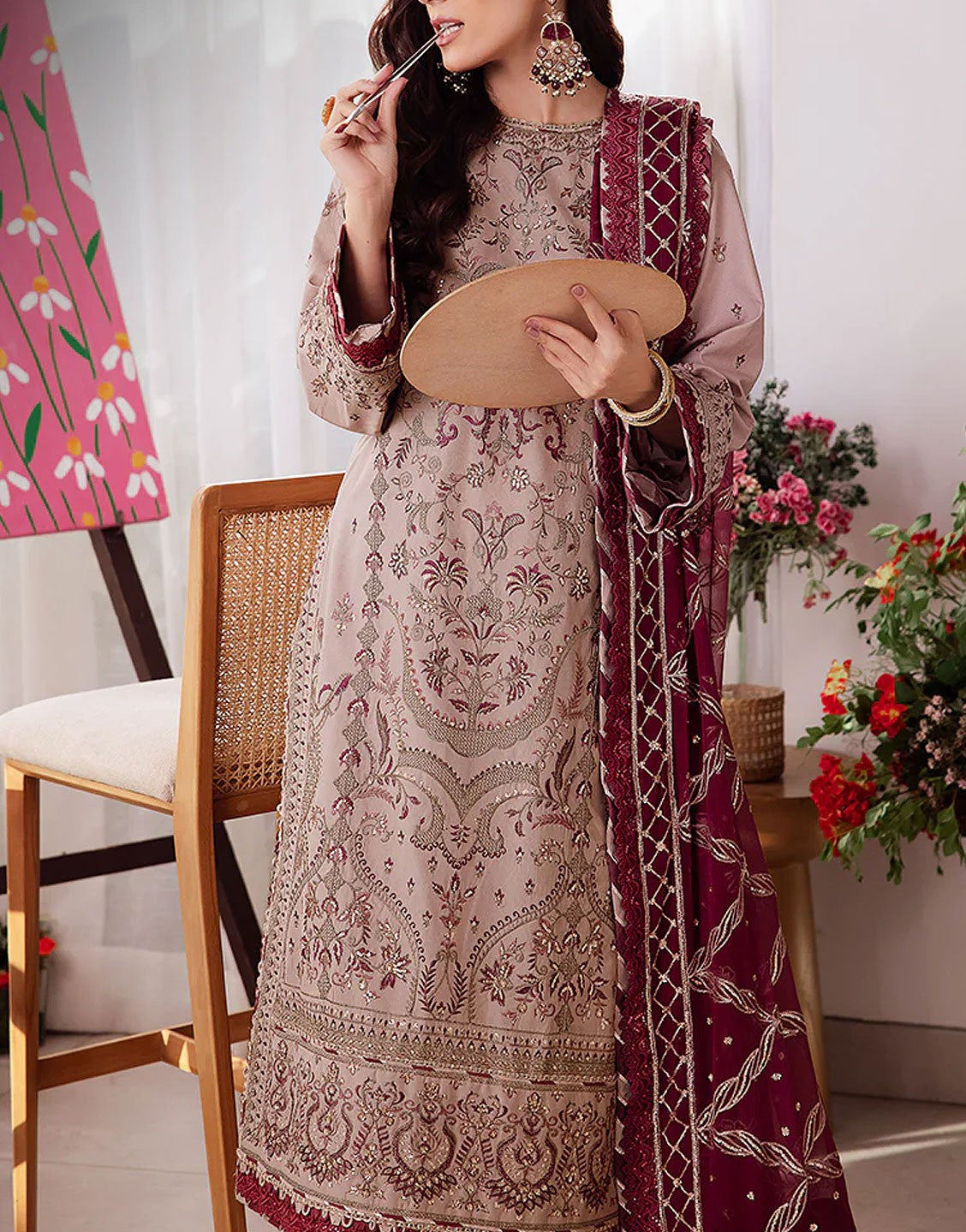 Asim Jofa 3 Piece Unstitched EID Lawn Dress | AJUR-10
