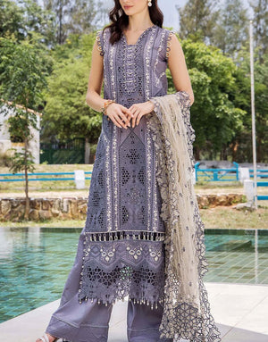 Adan's Libas Luxury Schiffli Embroidered Lawn | Rarity Glance 7208