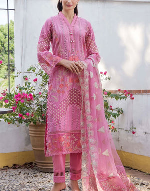 Adan's Libas Luxury Embroidered EID Lawn Dress | Adan's Lawn 7302