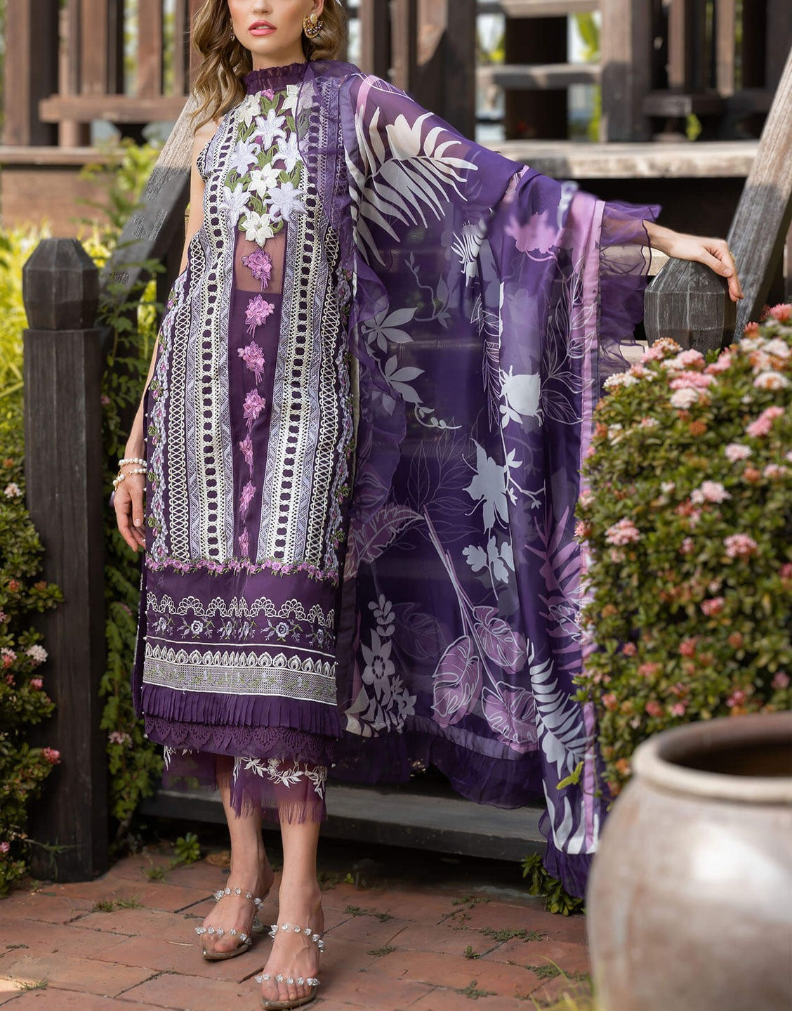 Asifa & Nabeel Unstitched Embroidered Summer Lawn | DAZZLE (RRL-12)