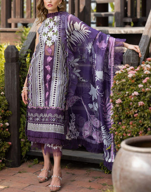 Asifa & Nabeel Unstitched Embroidered Summer Lawn | DAZZLE (RRL-12)