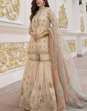 Asifa & Nabeel Formal Silk Wedding Wear Dress | Shayari