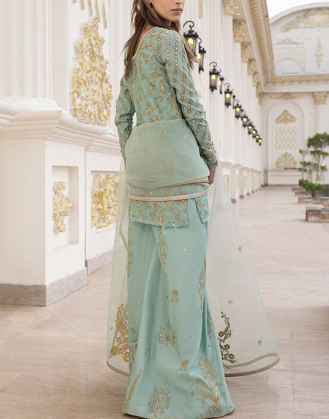Asifa & Nabeel Luxury Fancy Wedding Wear Dress | Tarah