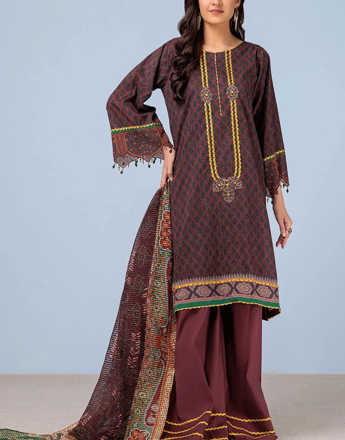 Bonanza Satrangi Digital Printed Lawn Dress | NAZAKAT RSR233P31