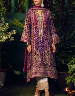 Farah Talib Fancy Pure Silk Wedding Wear Dress | FTA-FSP22-01