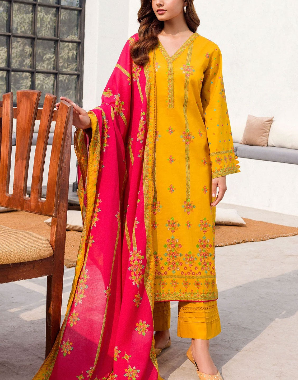 Firdous Digital Print Unstitched Lawn Dress Design