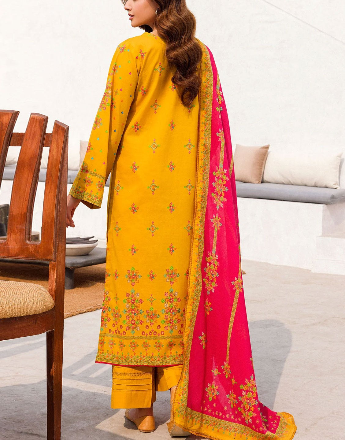 Firdous Digital Print Unstitched Lawn Dress Design - Out of Stock