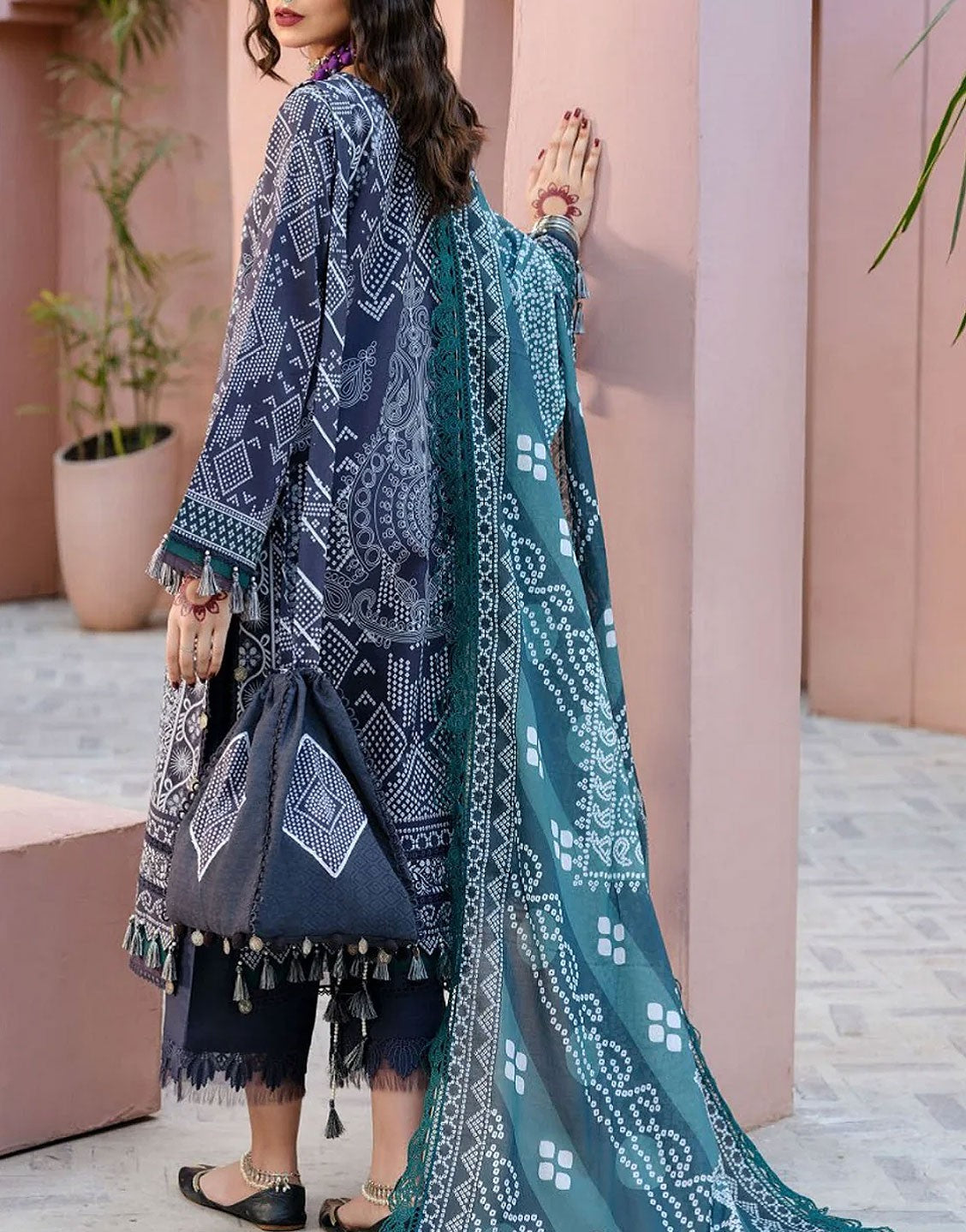 Firdous Digital Printed Unstitched Summer Lawn Dress - Out of Stock