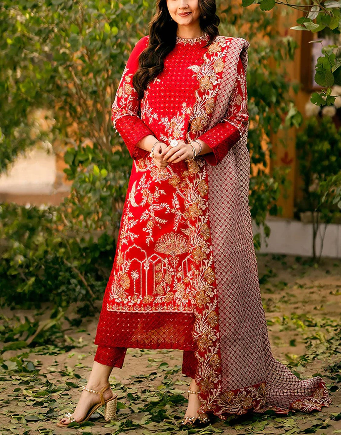 Maryum N Maria Fancy Embroidered Lawn Dress Online | Nurul MS24-563