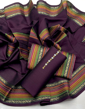 Traditional 3-Pieces Purple Sussi Dress 