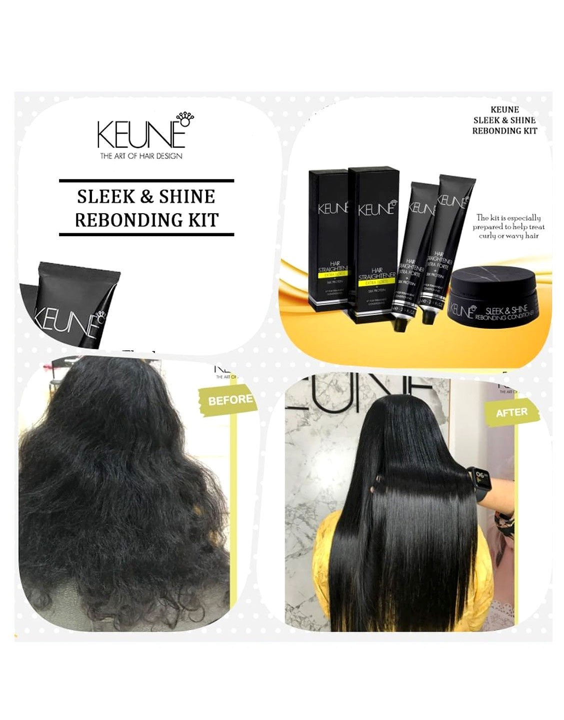 Keune Sleek & Shine Hair Rebonding Kit