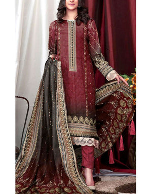 Digital Print Khaddar Suit 2024 with Khaddar Dupatta