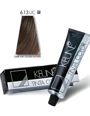 Keune Tinta Hair Color 6.13 Ultimate Cover Dark Ash Golden Blonde